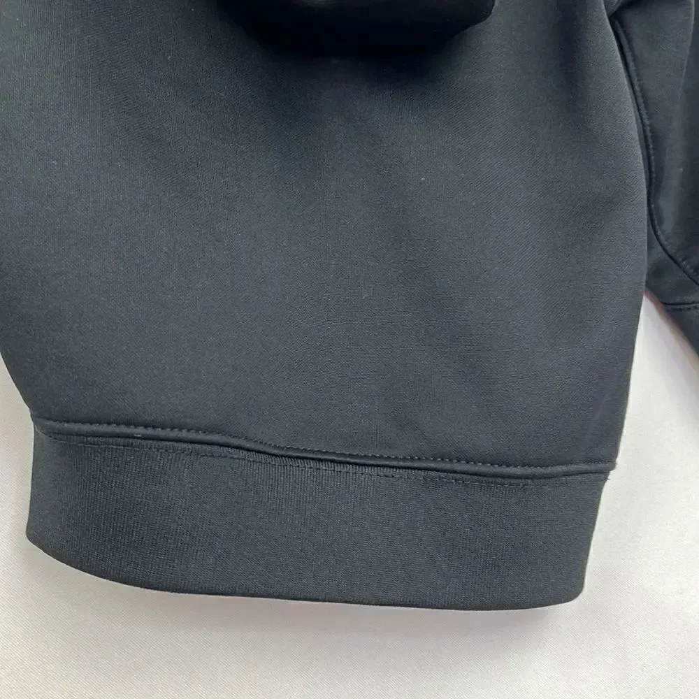 Nike Therma-fit black hooded full zip sweatshirt fleece lined EUC 2T